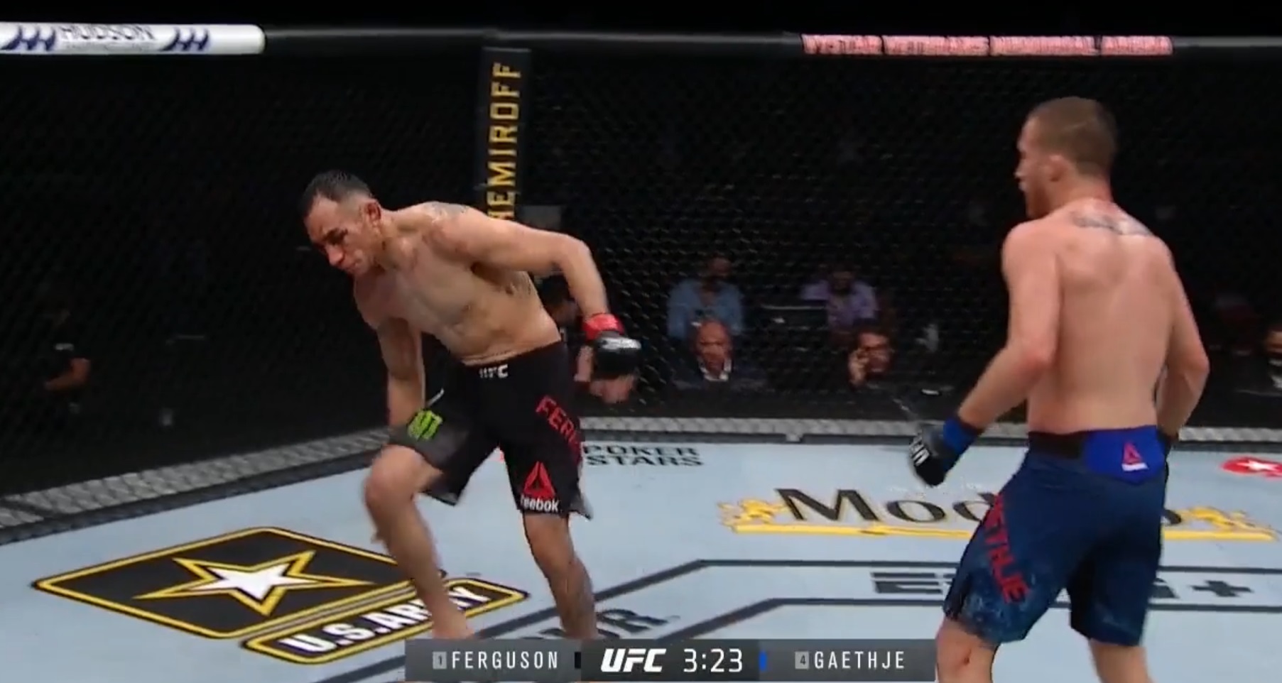 Гэтжи нокаутировал Фергюсона. фото: youtube.com