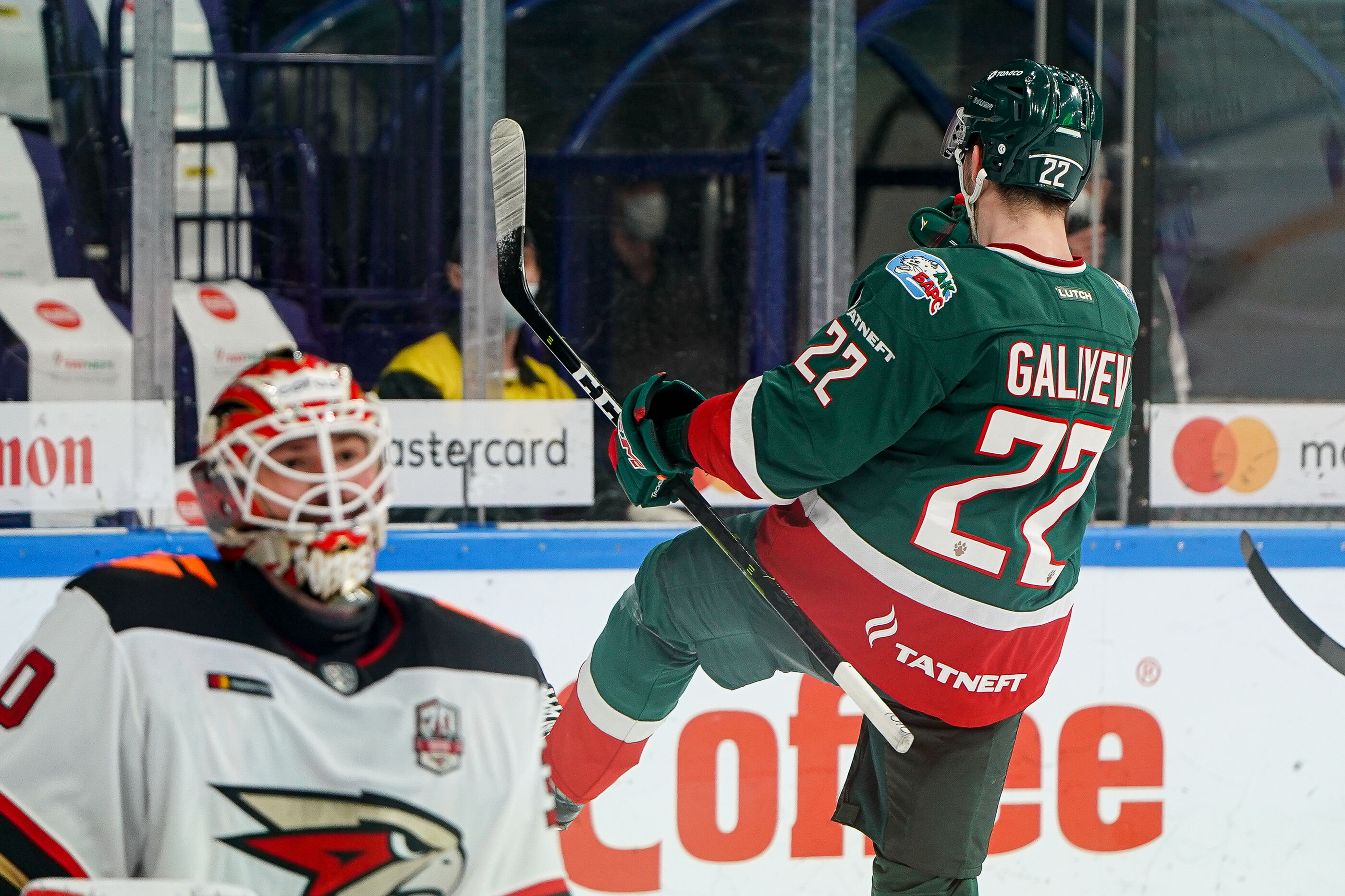 Галиев оперативно сравнял счет в матче. фото: ak-bars.ru